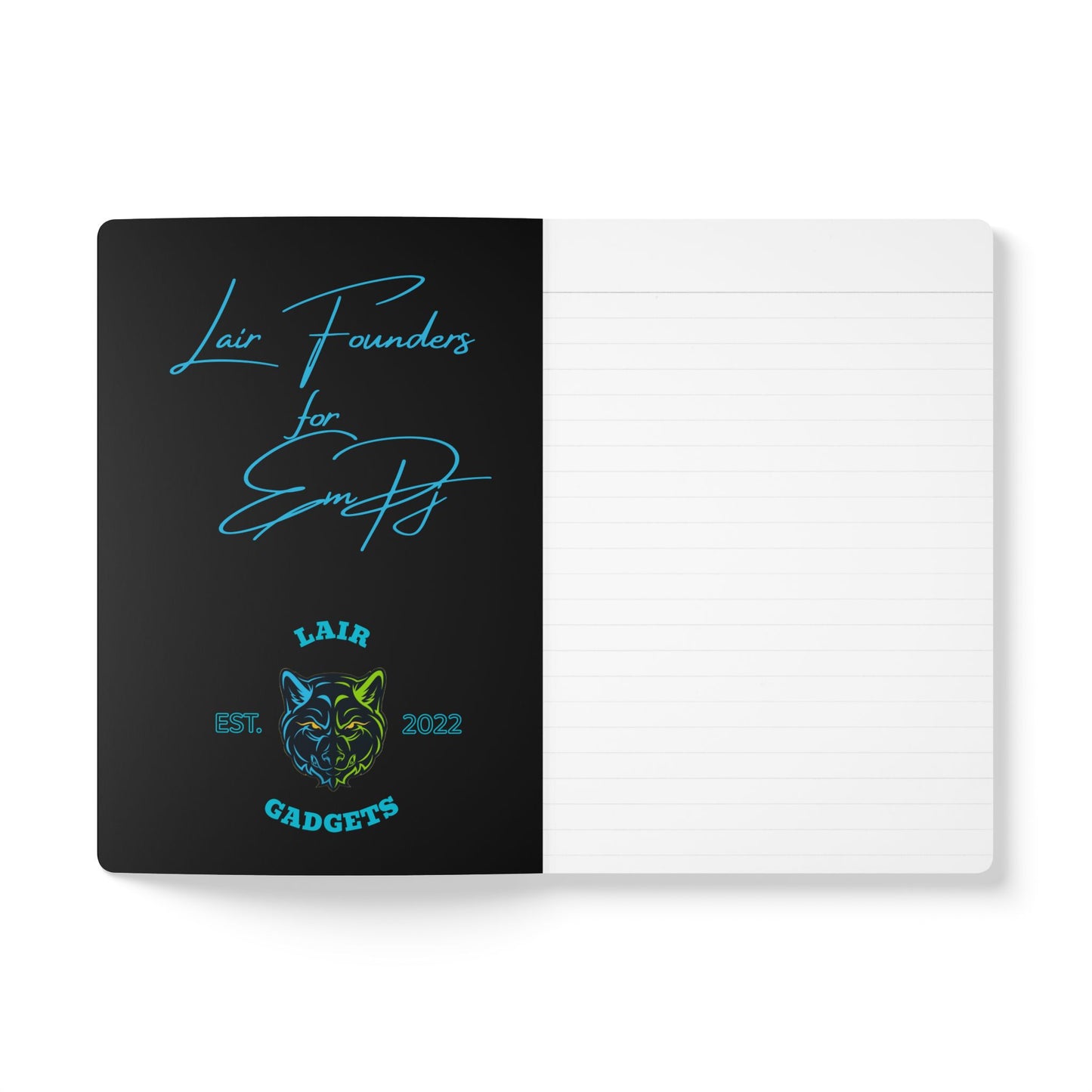 Lair Gadgets Wolf Softcover Journal, Motivational Notebook, Creative Writing Diary, Gift for Artists, School & Work