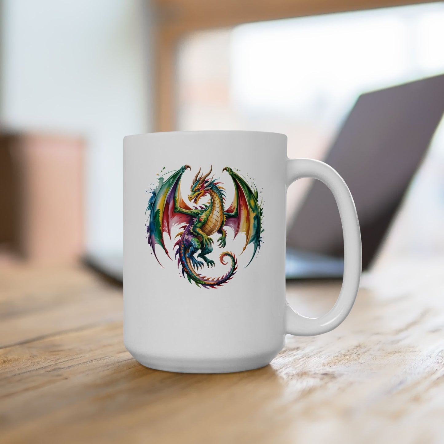 Dragon Ceramic Mug, (15oz) #10613268