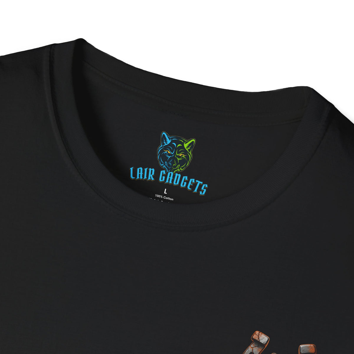 Cowboy Skull T-Shirt – Flaming Western Skull Back Print Graphic Tee