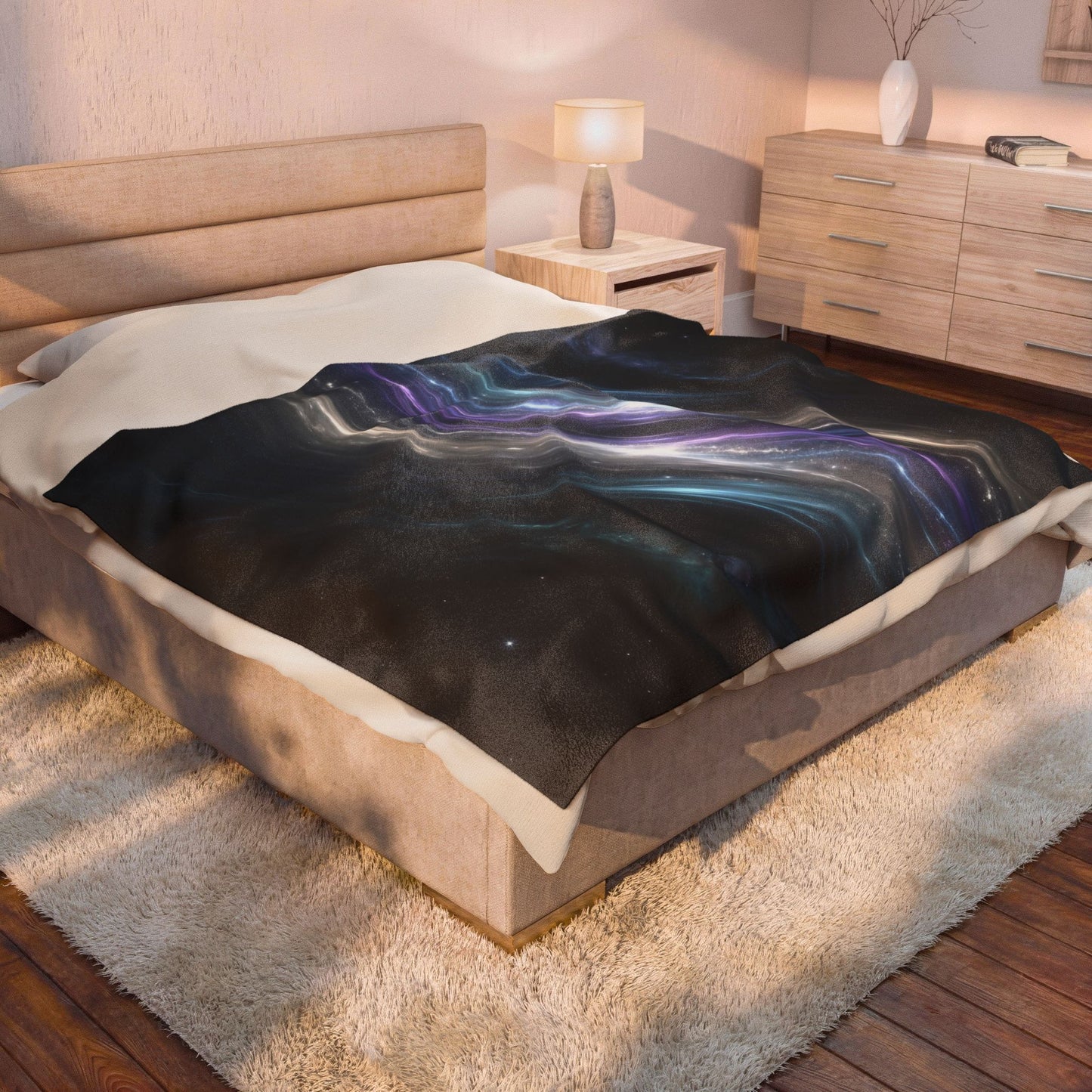 Cosmic Energy 60x80 Velveteen Plush Blanket