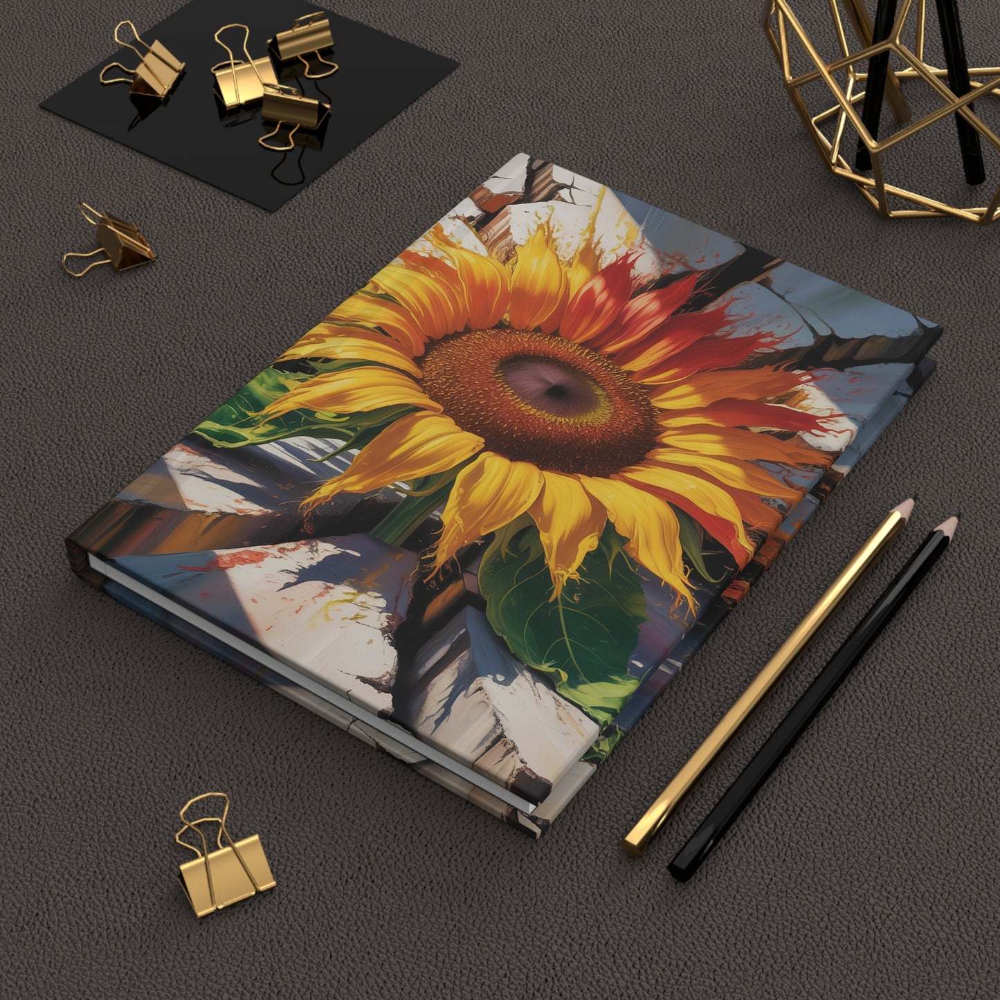 Sunflower Hardcover Journal Matte