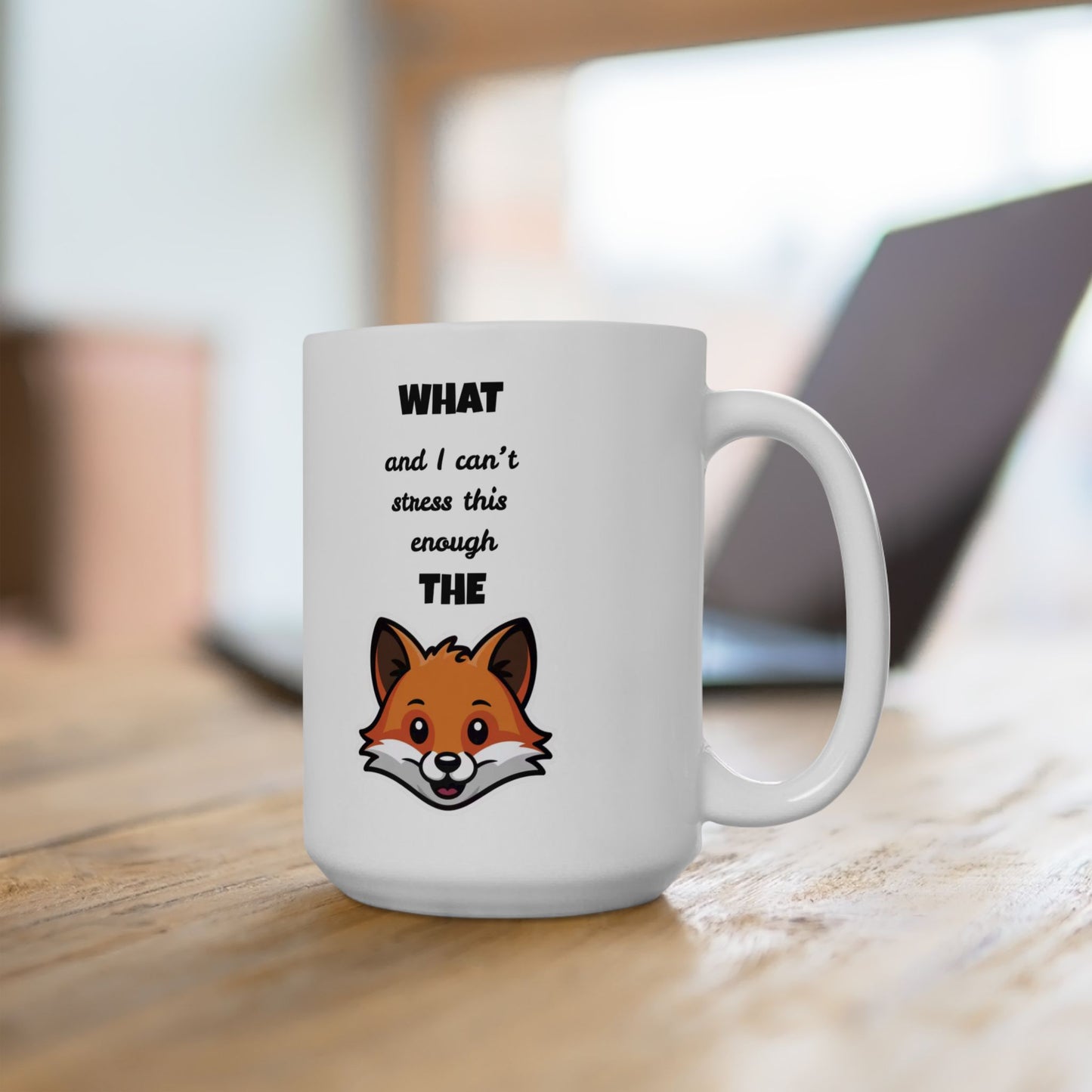 Rustic Fox Ceramic Mug - Coffee Cup, Animal Lover Gift, Cute Kitchen Decor, Nature Aesthetic, Eco-Friendly Drinkware