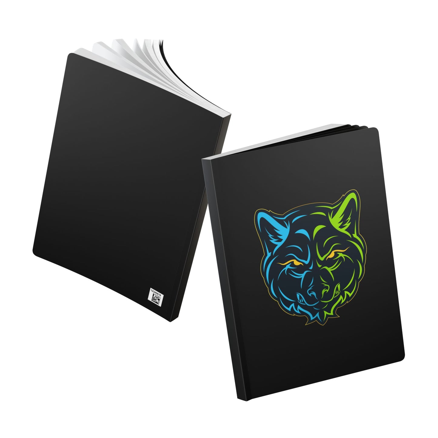 Lair Gadgets Wolf Softcover Journal, Motivational Notebook, Creative Writing Diary, Gift for Artists, School & Work