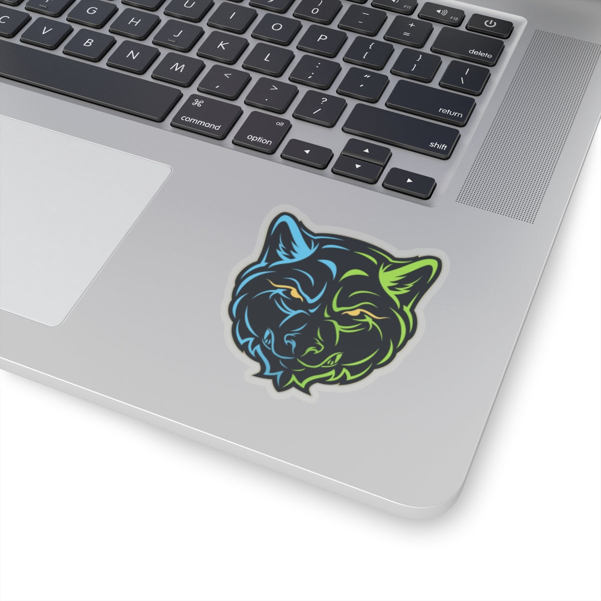 Vibrant Lair Gadget Wolf Kiss-Cut Stickers - Perfect for Laptop, Water Bottle, and Personalization