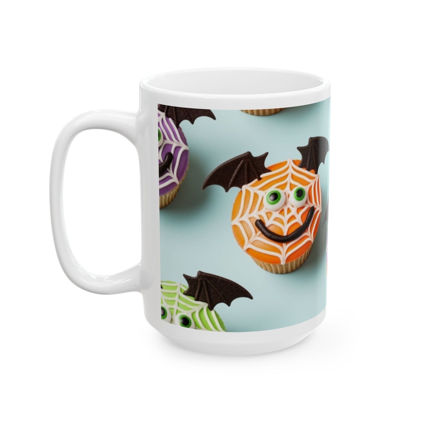 Halloween Bat Cup, Trick or Treat Mug, Spooky Coffee Mug, Haunted House Decor, Gift for Halloween Lovers