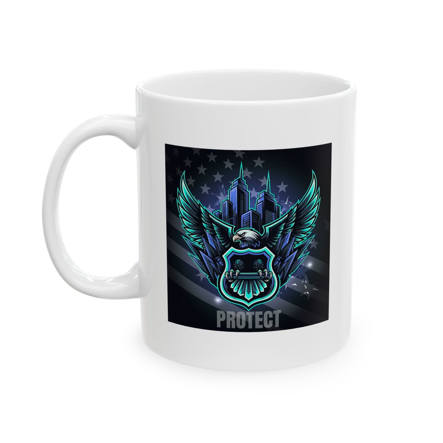 Celestial Wings Ceramic Mug | Unique Gift for Fantasy Lovers | 11oz, 15oz Coffee Cup | Inspirational Decor | Perfect for Birthdays, Holidays