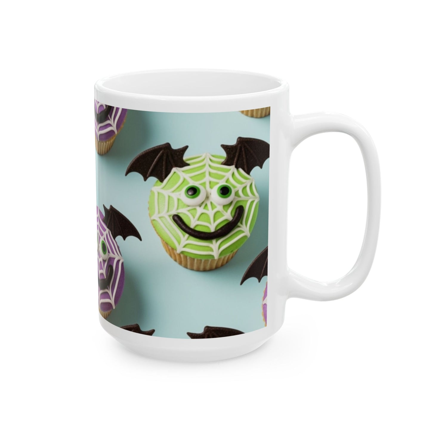 Halloween Bat Cup, Trick or Treat Mug, Spooky Coffee Mug, Haunted House Decor, Gift for Halloween Lovers