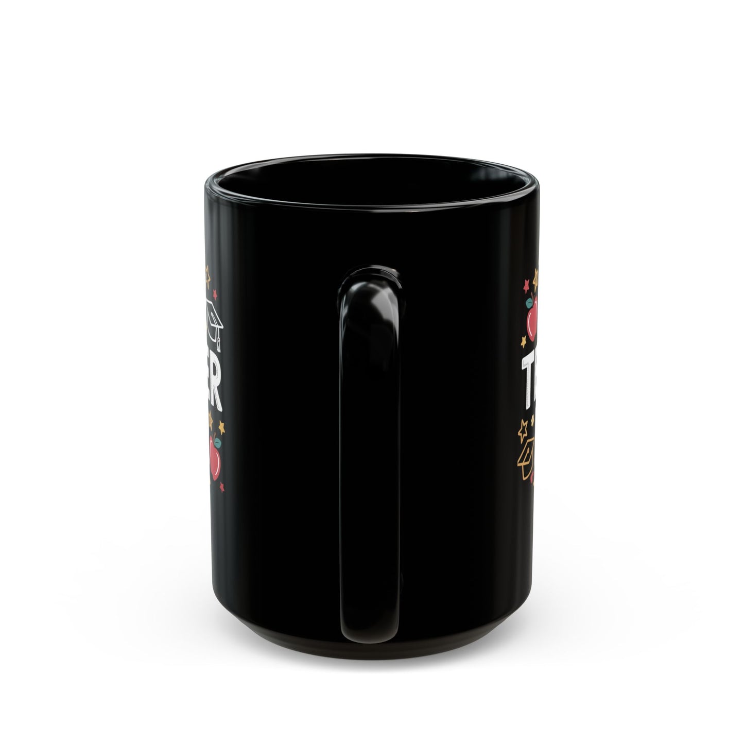 Best Teacher Ever Black Coffee Mug 15 oz –B0GHZYXQ52