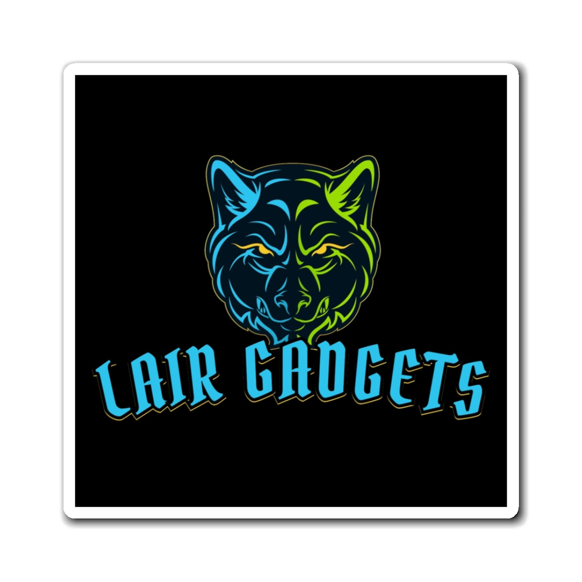 Lair Gadgets Wolf Magnet - Stylish Decorative Fridge Magnet for Animal Lovers