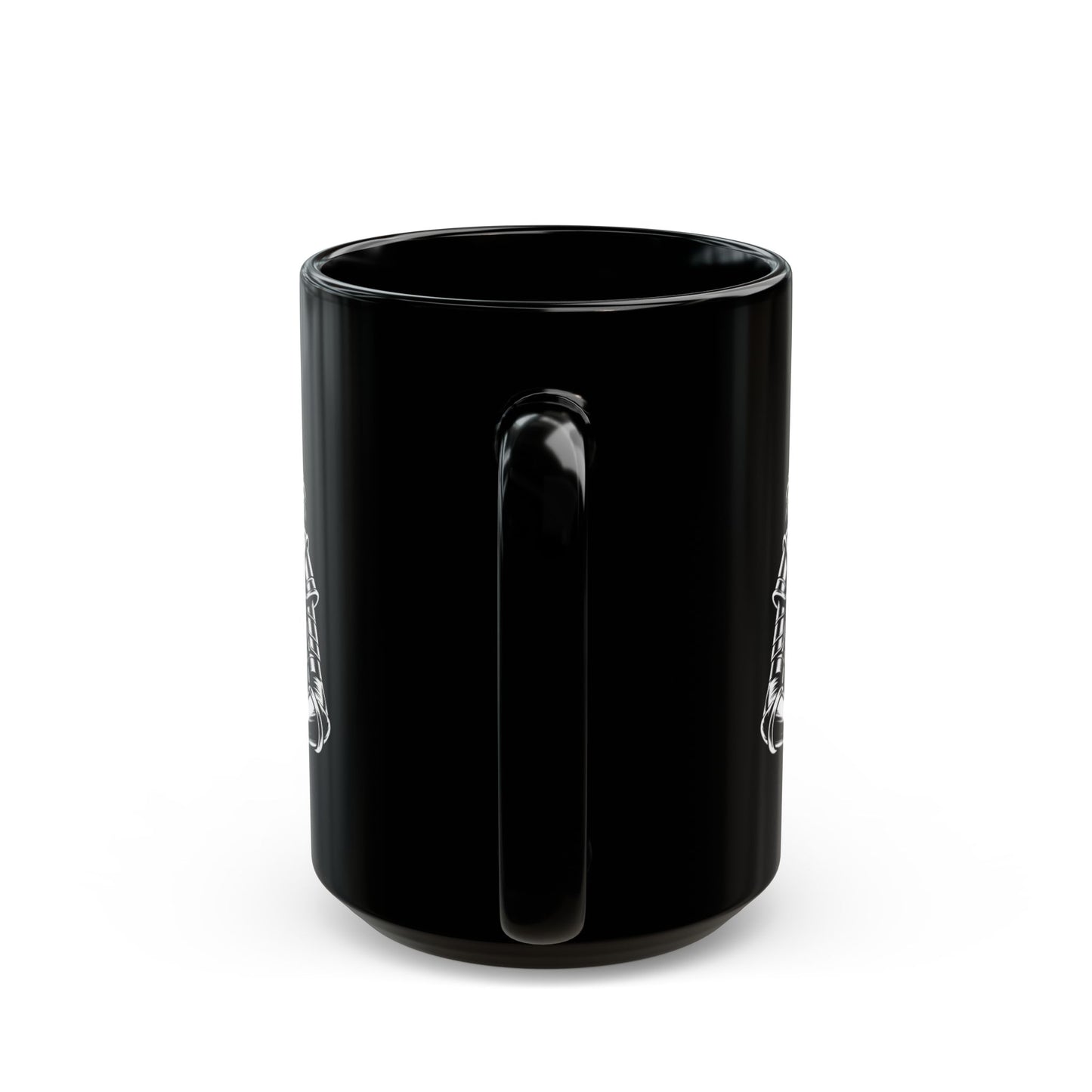 Female Warrior Black Mug (15oz)
