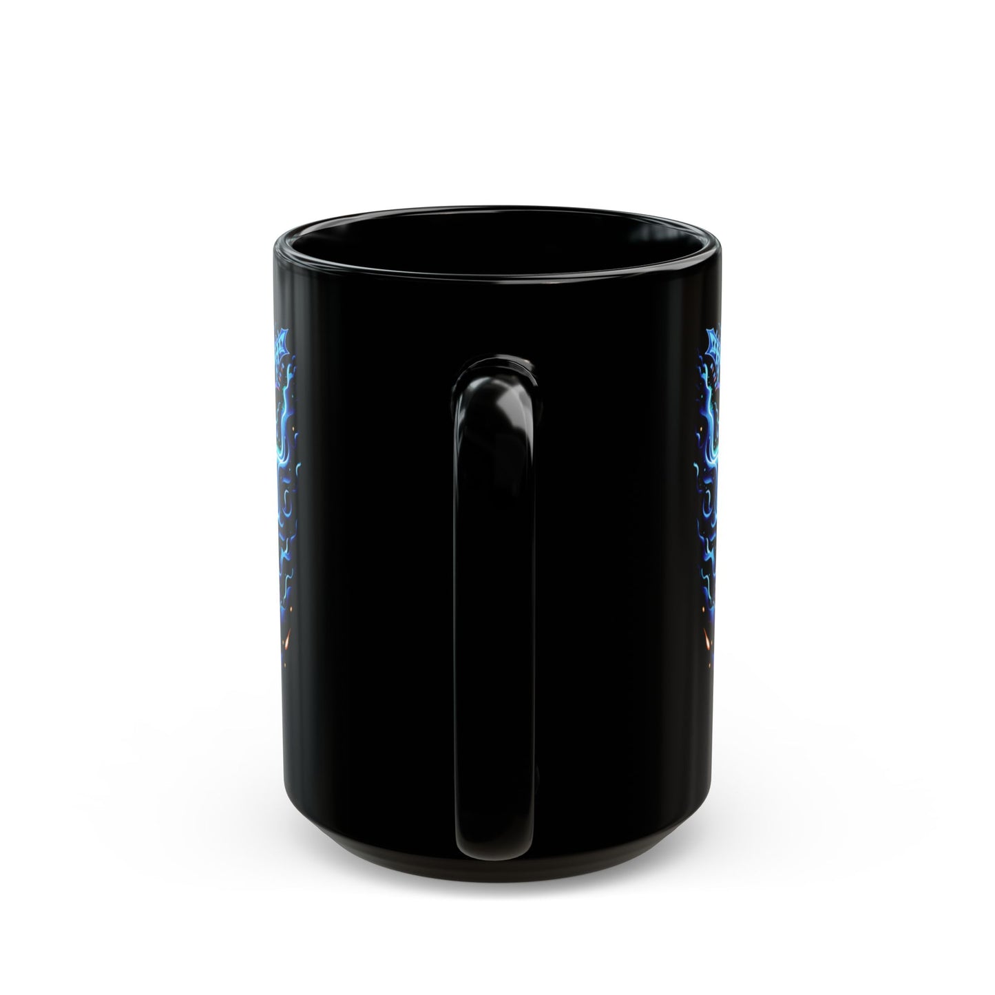 Flaming Guitar Black Mug (11oz, 15oz)