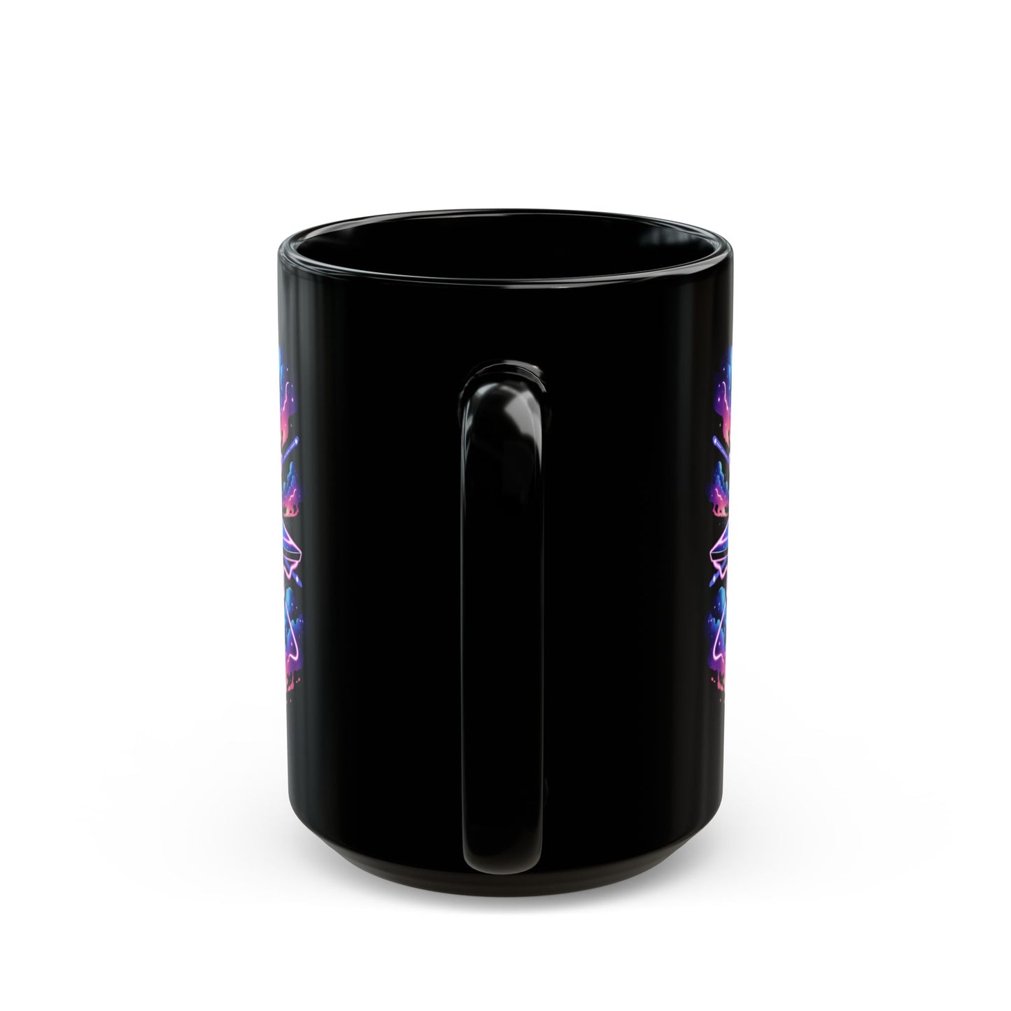 Space man guitar Black Mug (11oz, 15oz)