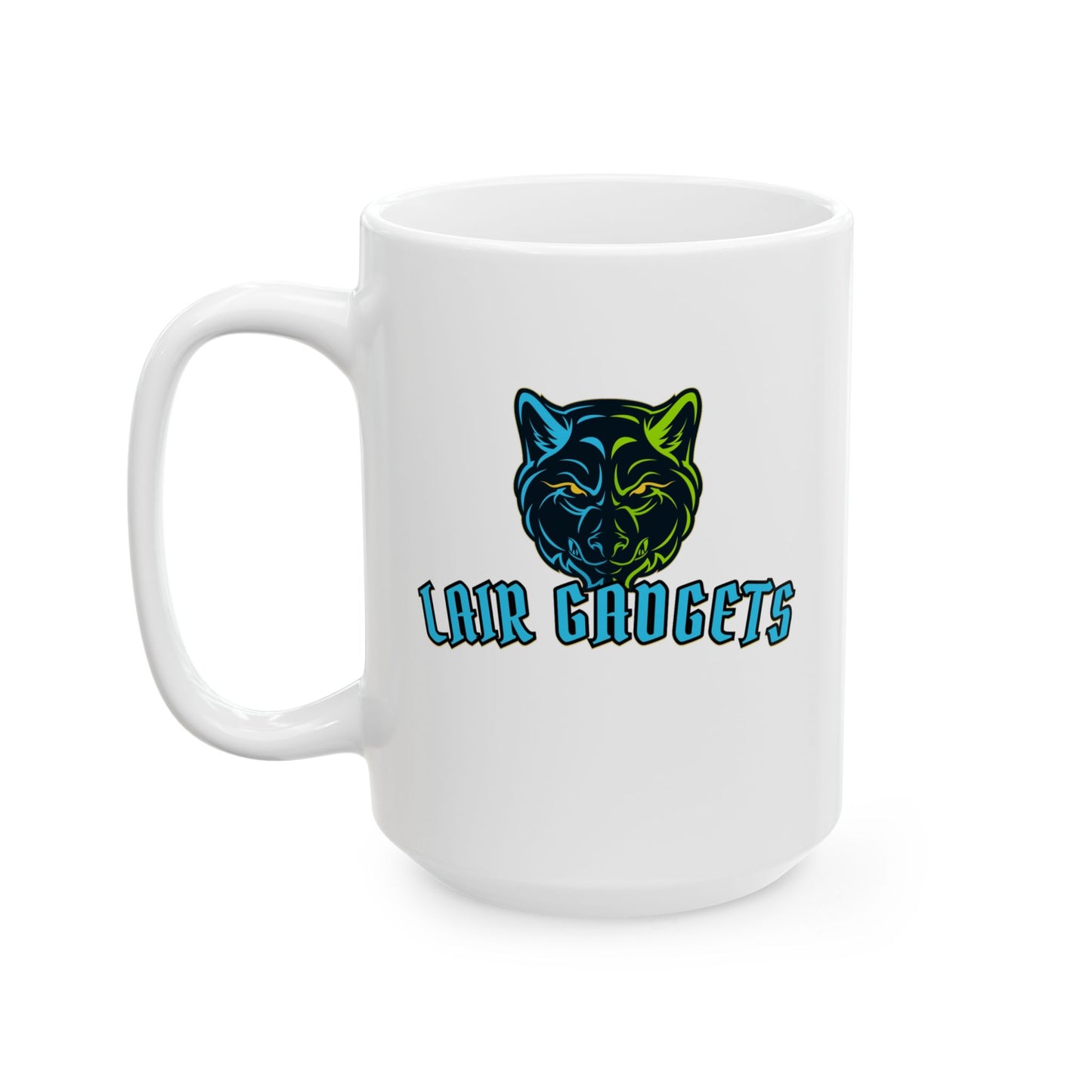 Liar Gadgets Wolf Mug, Colorful Ceramic Animal Cup for Coffee Lovers, Perfect Gift for Wildlife and Nature Enthusiasts