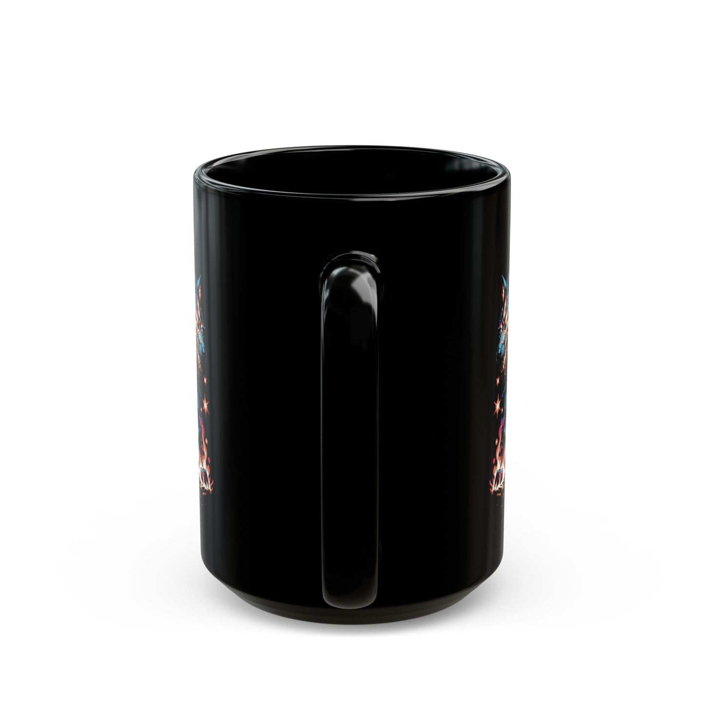 Solar Wolf Black Mug (11oz, 15oz)