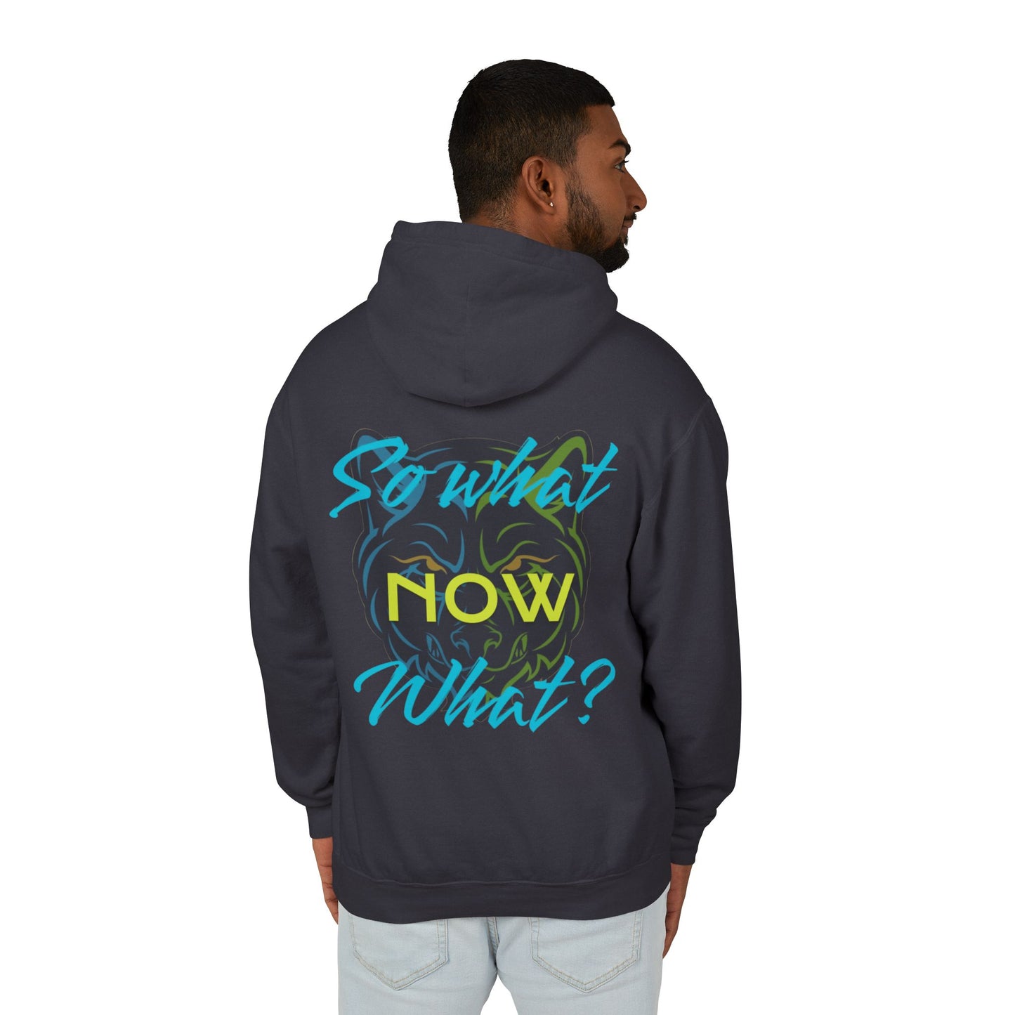 So What Now What? Unisex Lightweight Hooded Sweatshirt - Casual Comfort with a Bold Statement