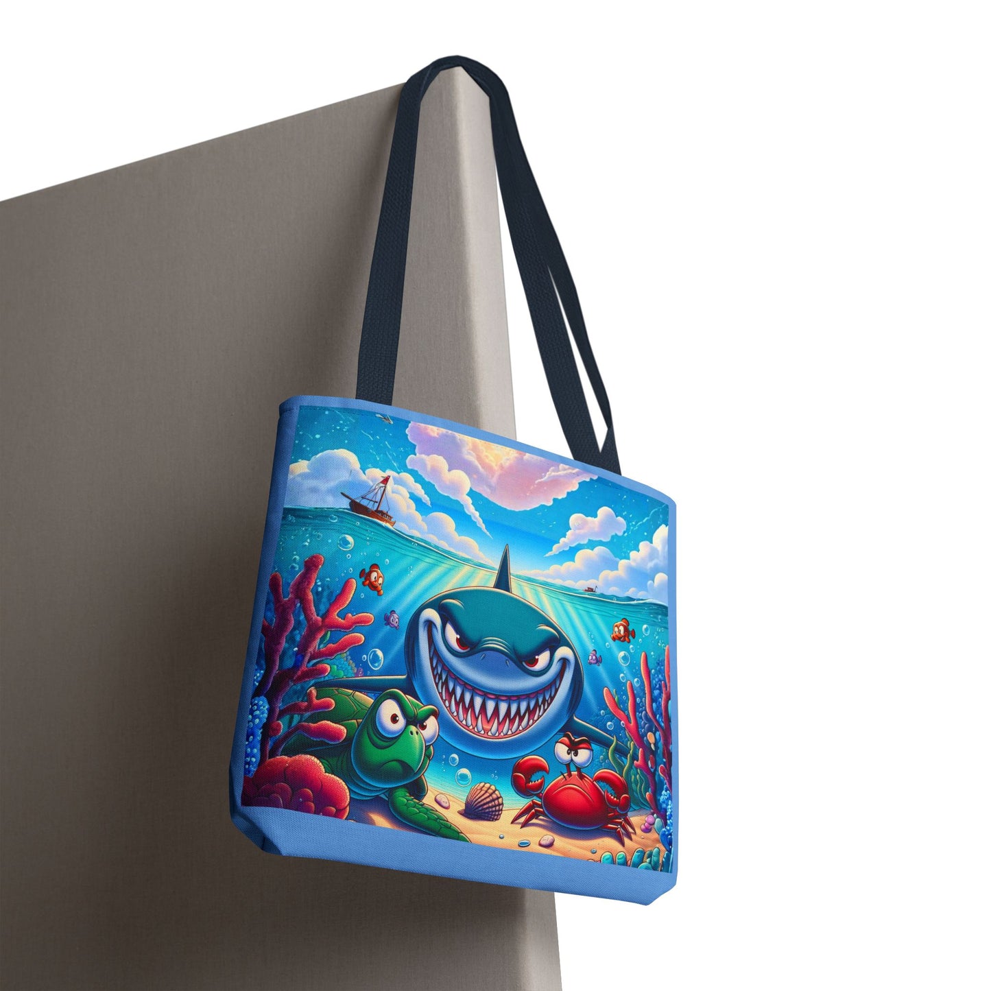 Sharky and Friends Tote Bag (AOP)