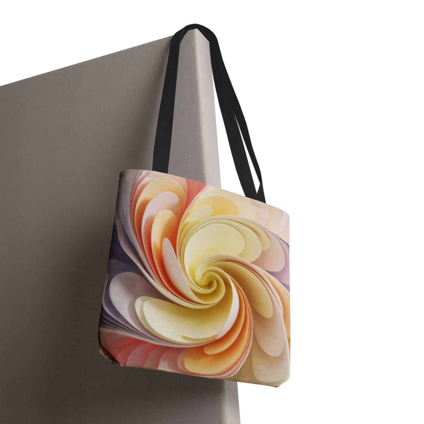 Abstract Floral Flow Tote Bag 16x16