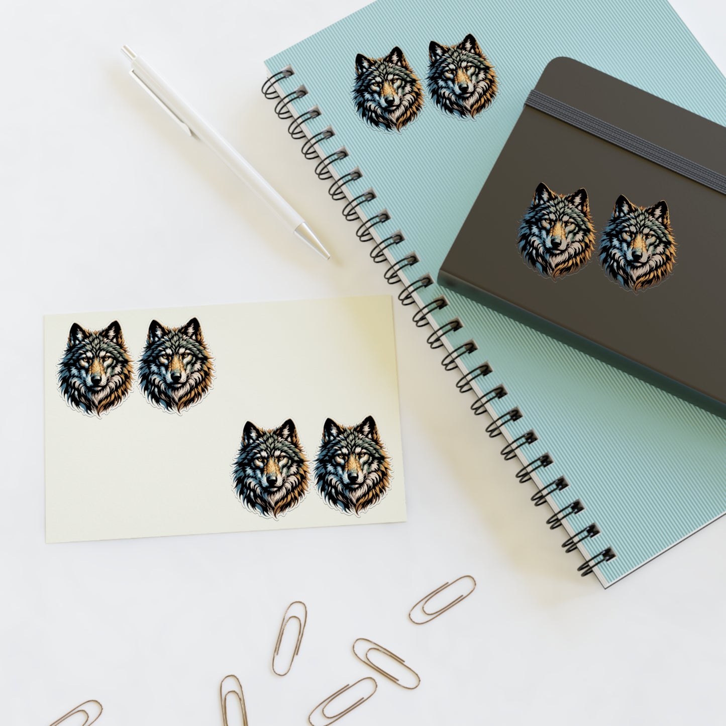 Wolf Head Vinyl Sticker – Bold Wildlife Graphic Decal by Lair Gadgets