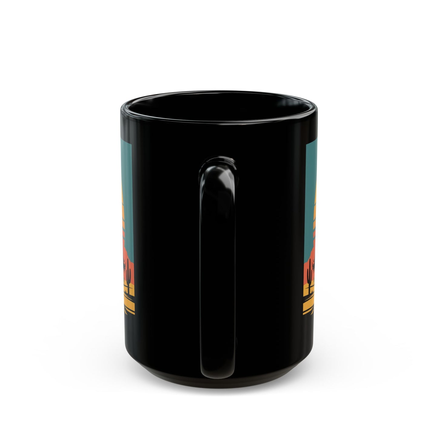 Cowgirl rider Black Mug (15oz)