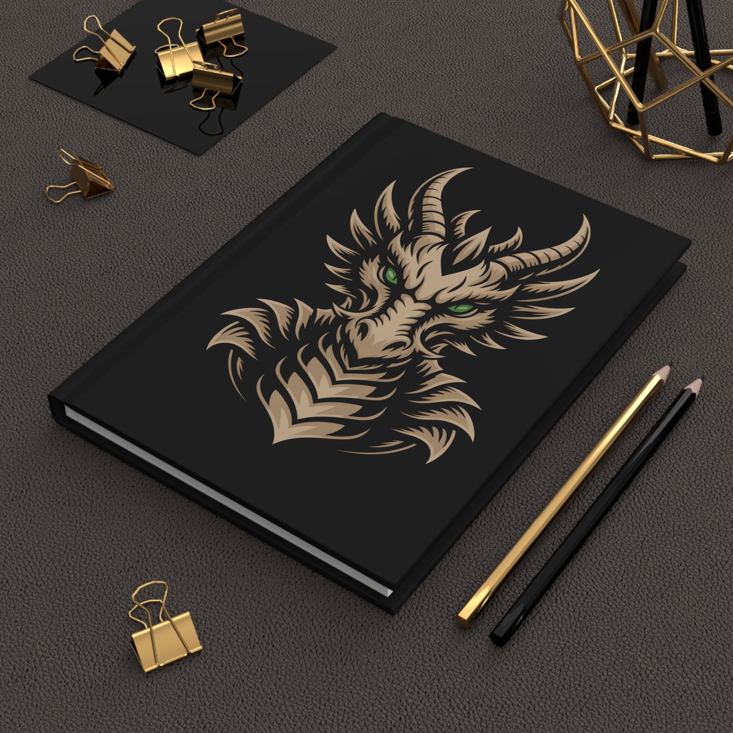 Gold Dragon Hardcover Journal Matte
