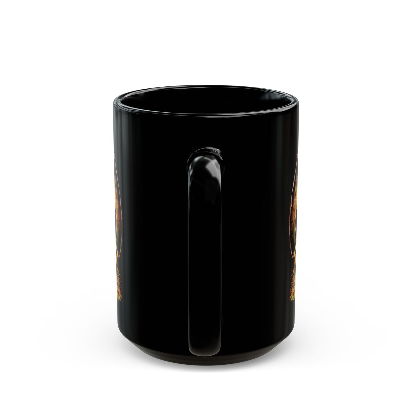 October Dragon II Black Mug (11oz, 15oz)
