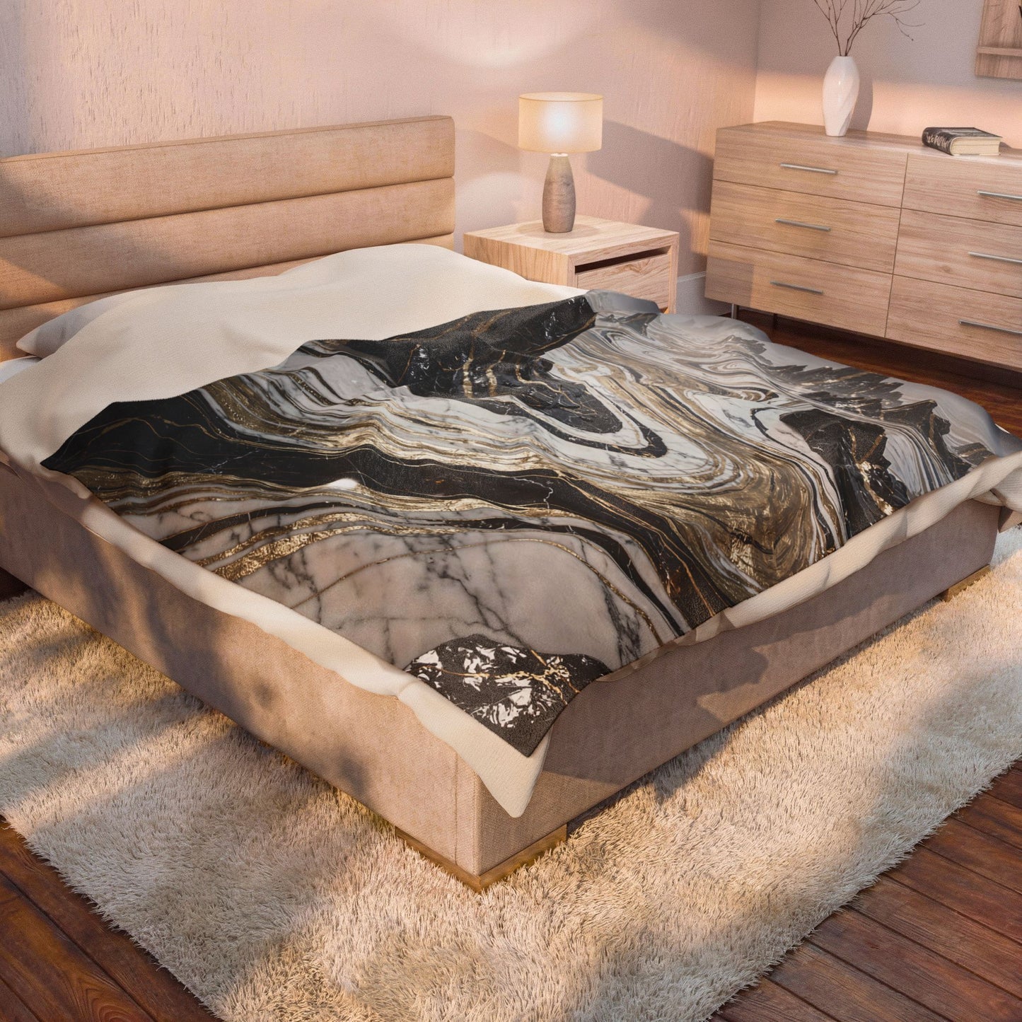 Marble Landscape 60x80 Velveteen Plush Blanket