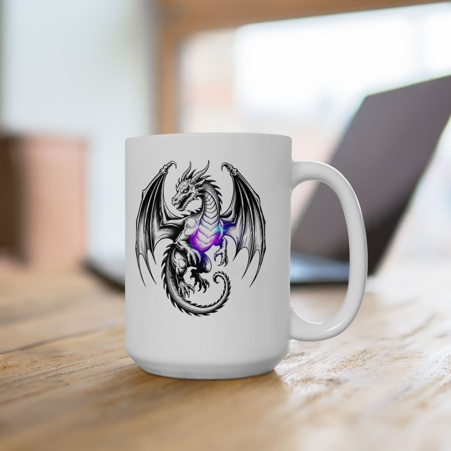 Dragon Ceramic Mug, (15oz) #10613288