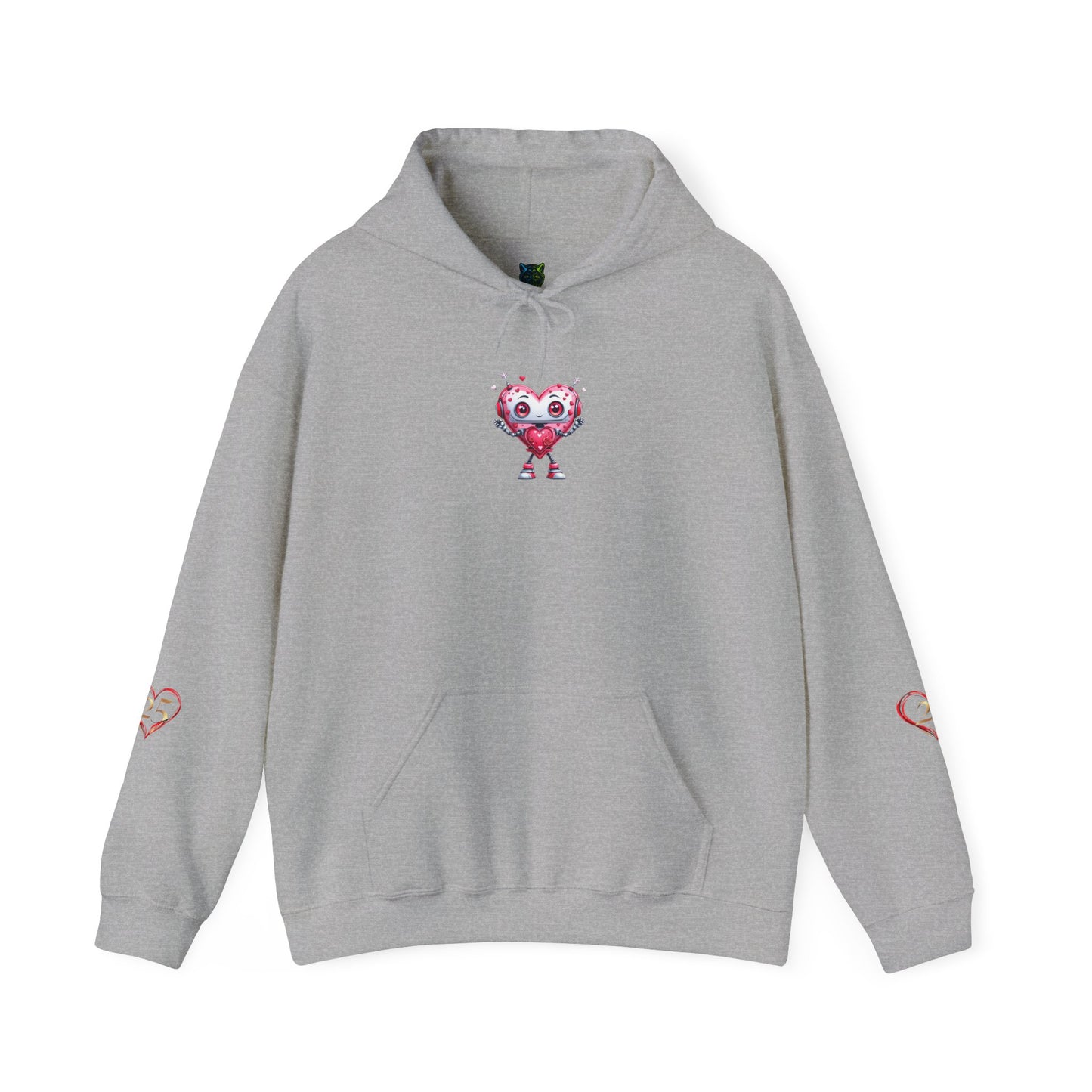 Cute Heart Unisex Hoodie, Soft and Playful Sweatshirt