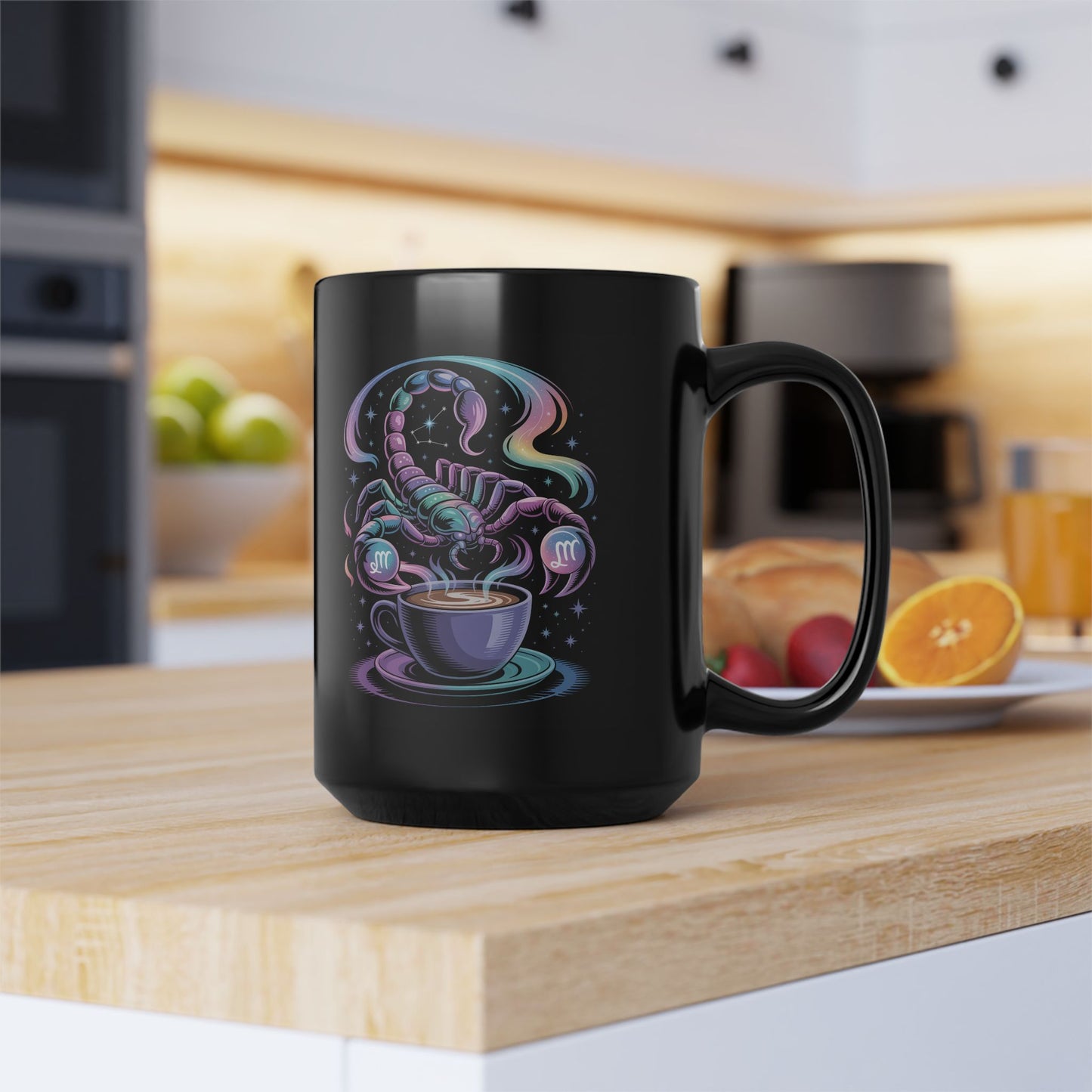 Cosmic Scorpio Mug - Astrology Gift, Unique Coffee Cup for Zodiac Lovers, Horoscope Theme, Magical Scorpion Design