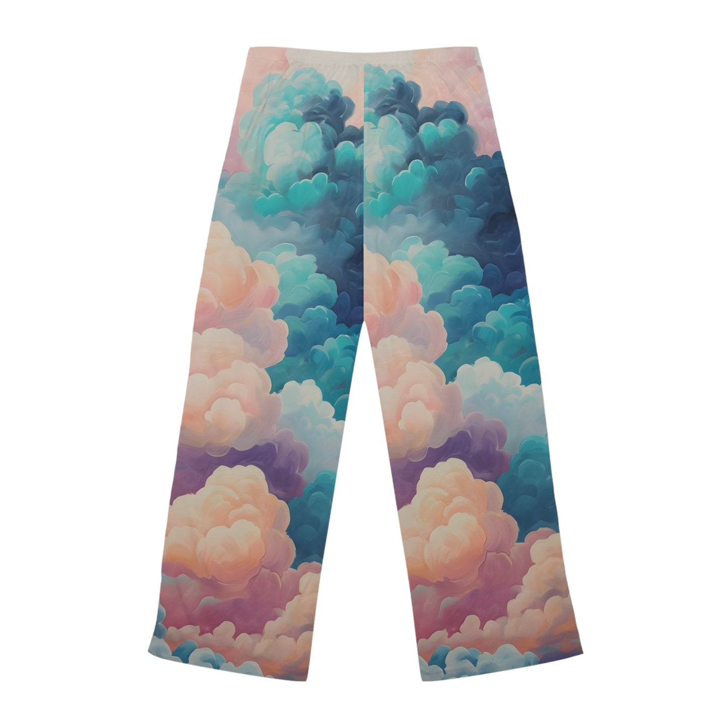 Whimsical Cloud Print Women's Pajama Pants - Cozy Sleepwear for Relaxation