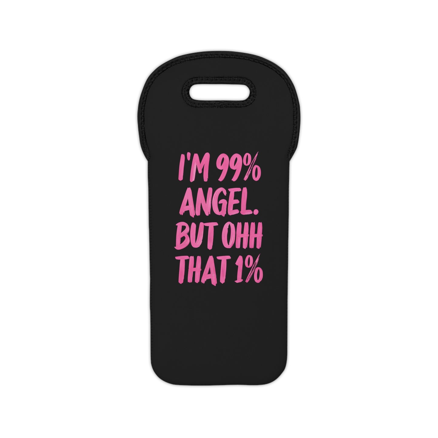 99% Angel Wine Tote Bag - Stylish Support for Your Favorite Bottles