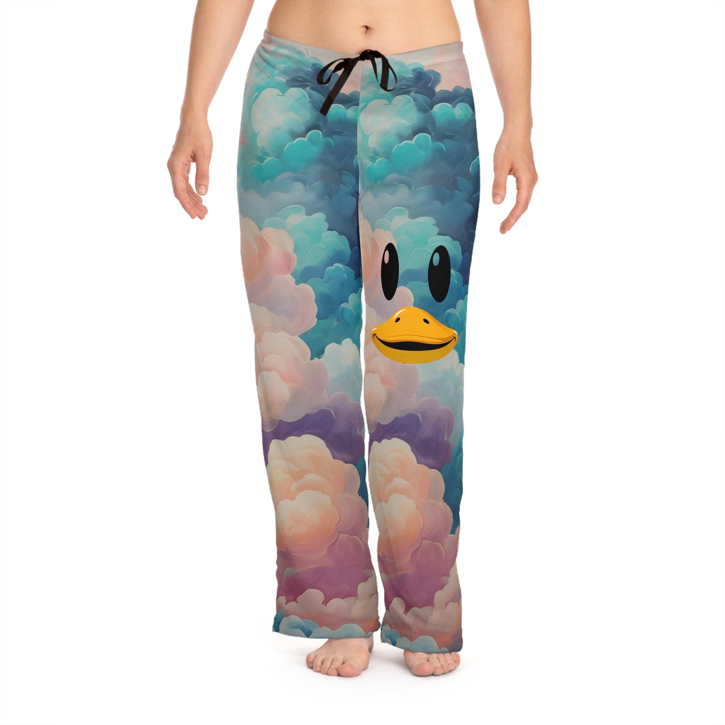 Whimsical Cloud Print Women's Pajama Pants - Cozy Sleepwear for Relaxation