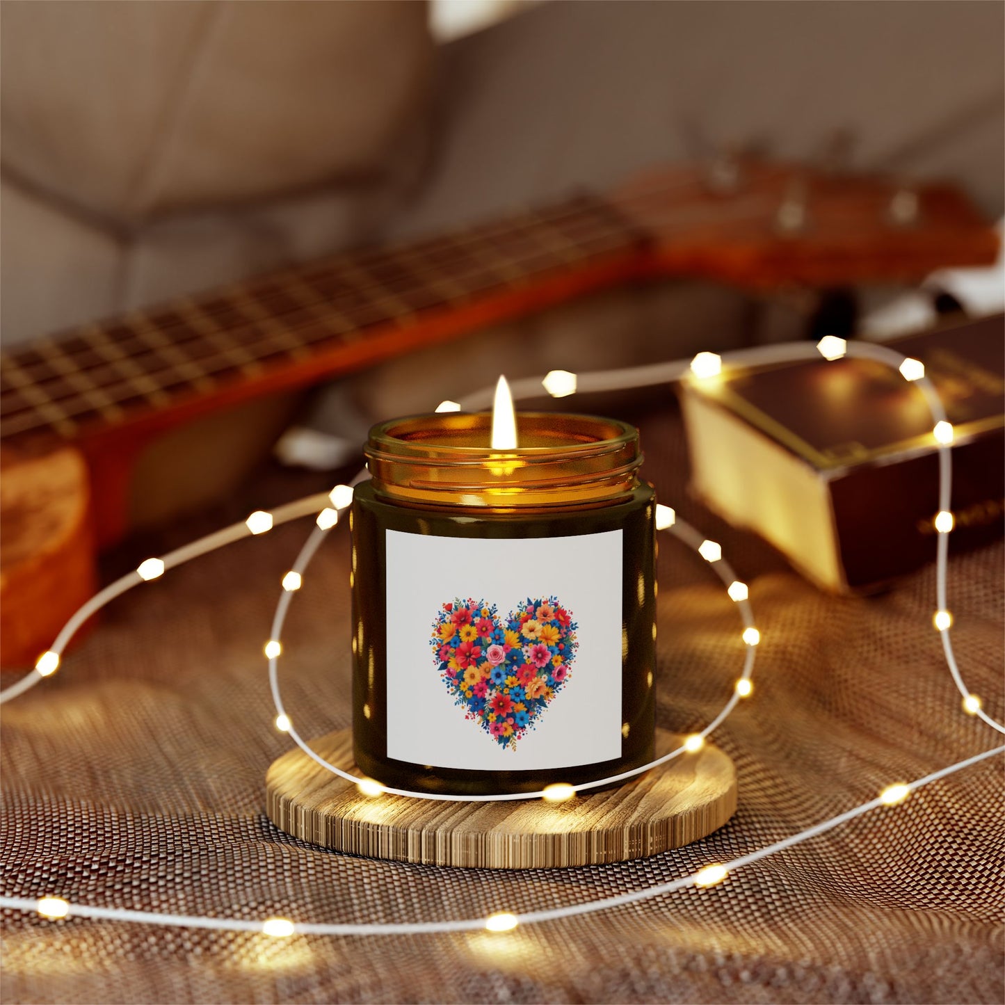 Floral Heart Scented Candles