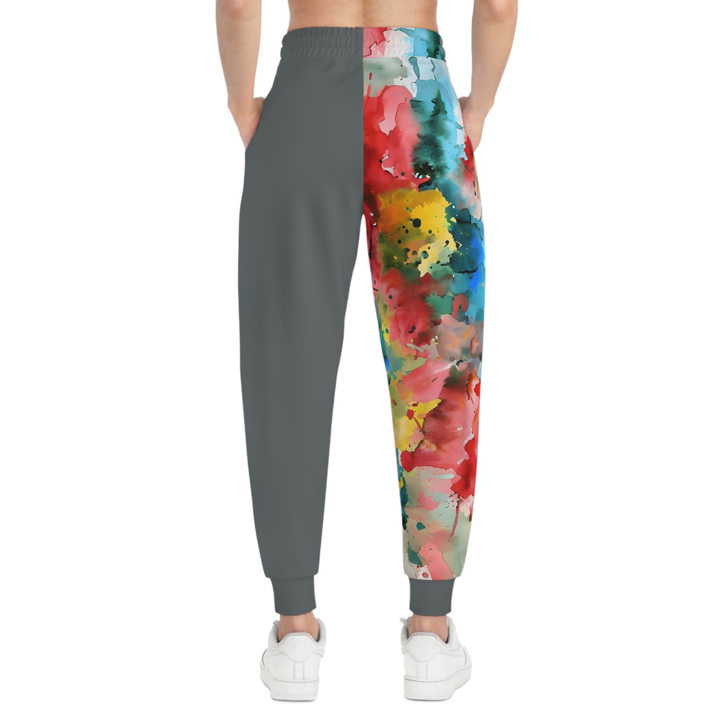 Colorful Watercolor Athletic Joggers for Active Lifestyle