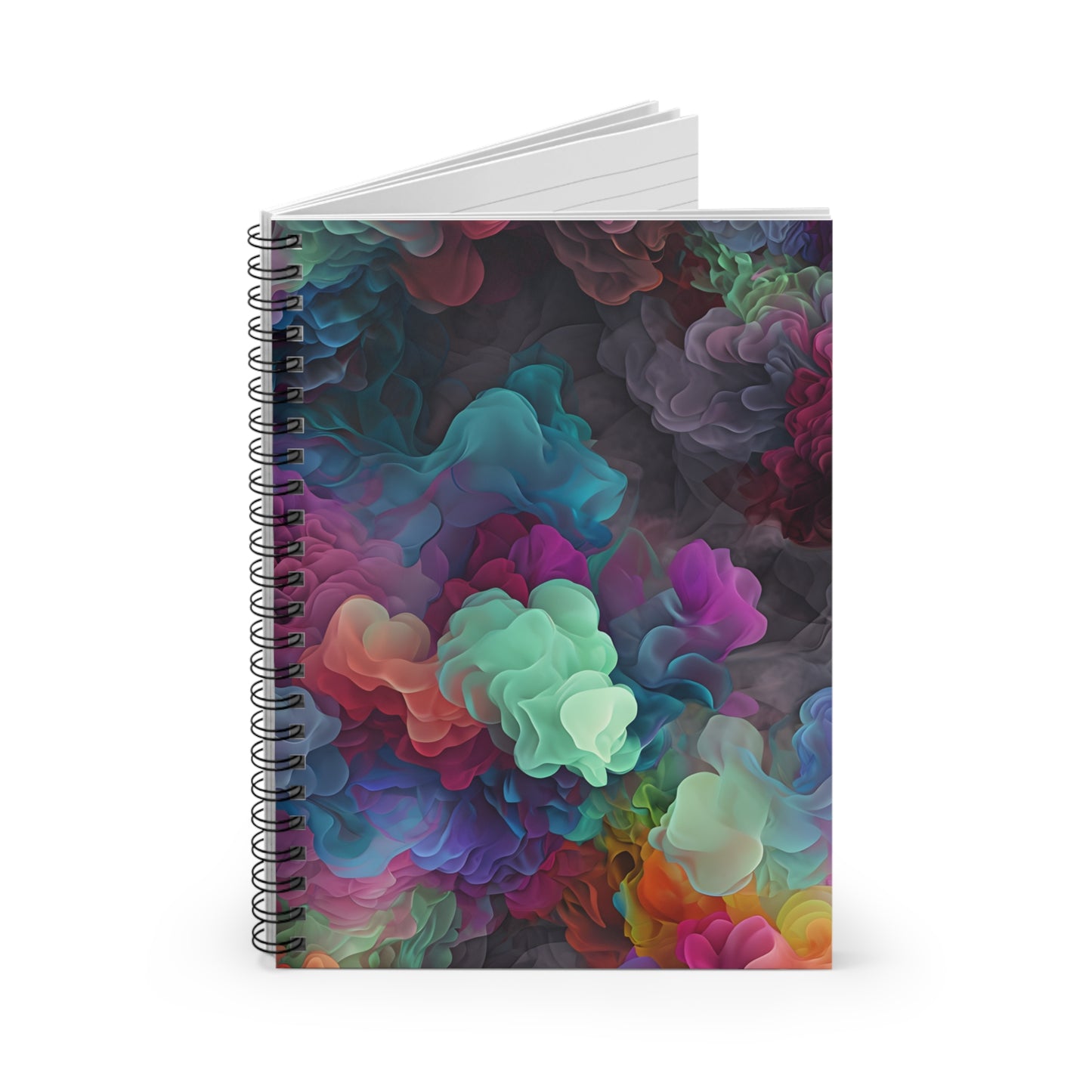 Vibrant Floral Spiral Notebook - Ruled Line for Creative Minds