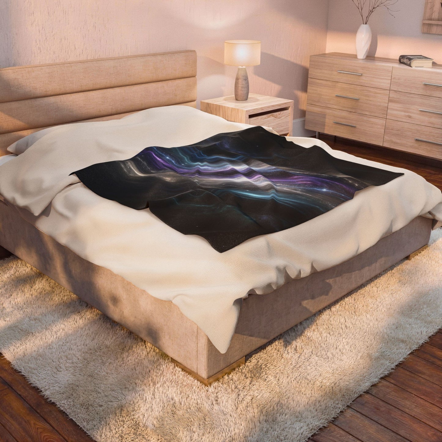 Galaxy Throw Blanket Space Nebula Cosmic Stars Blanket Celestial Decor Soft Plush Couch Throw by Lair Gadgets