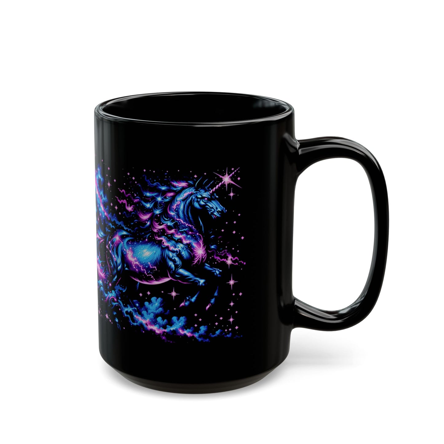 Cosmic Unicorn Black Mug (11oz, 15oz)