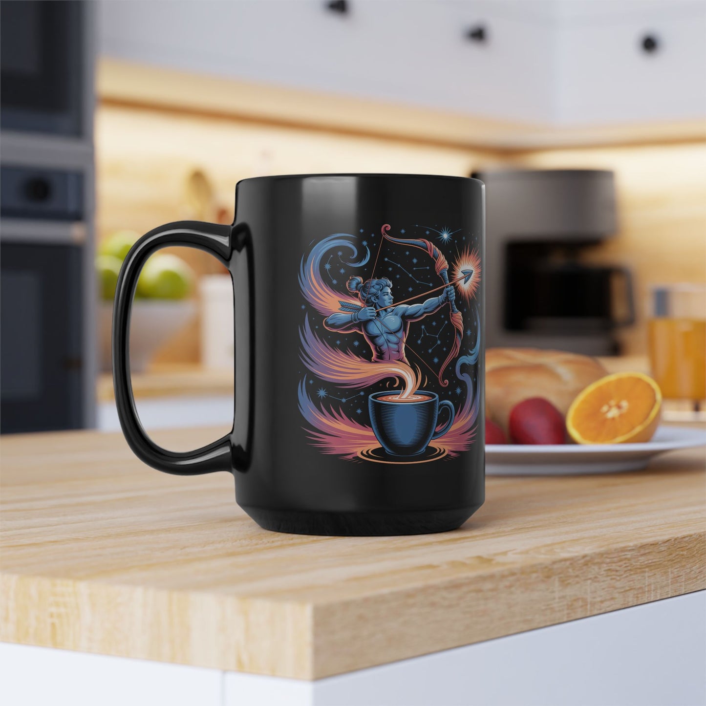 Sagittarius Cosmic Archer Mug - Celestial Coffee Cup, Gift for Astrology Lovers, Perfect for Birthdays, Holidays, or Cozy Evenings