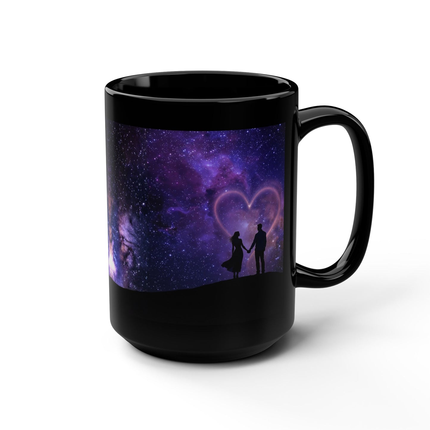 Galaxy Love 15oz Black Mug — Score 90