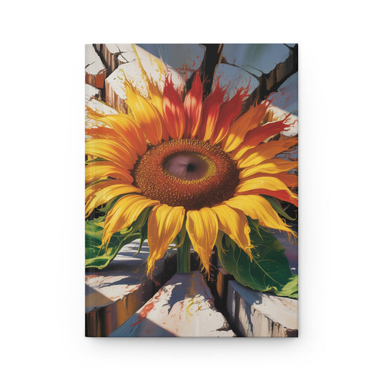 Sunflower Hardcover Journal Matte