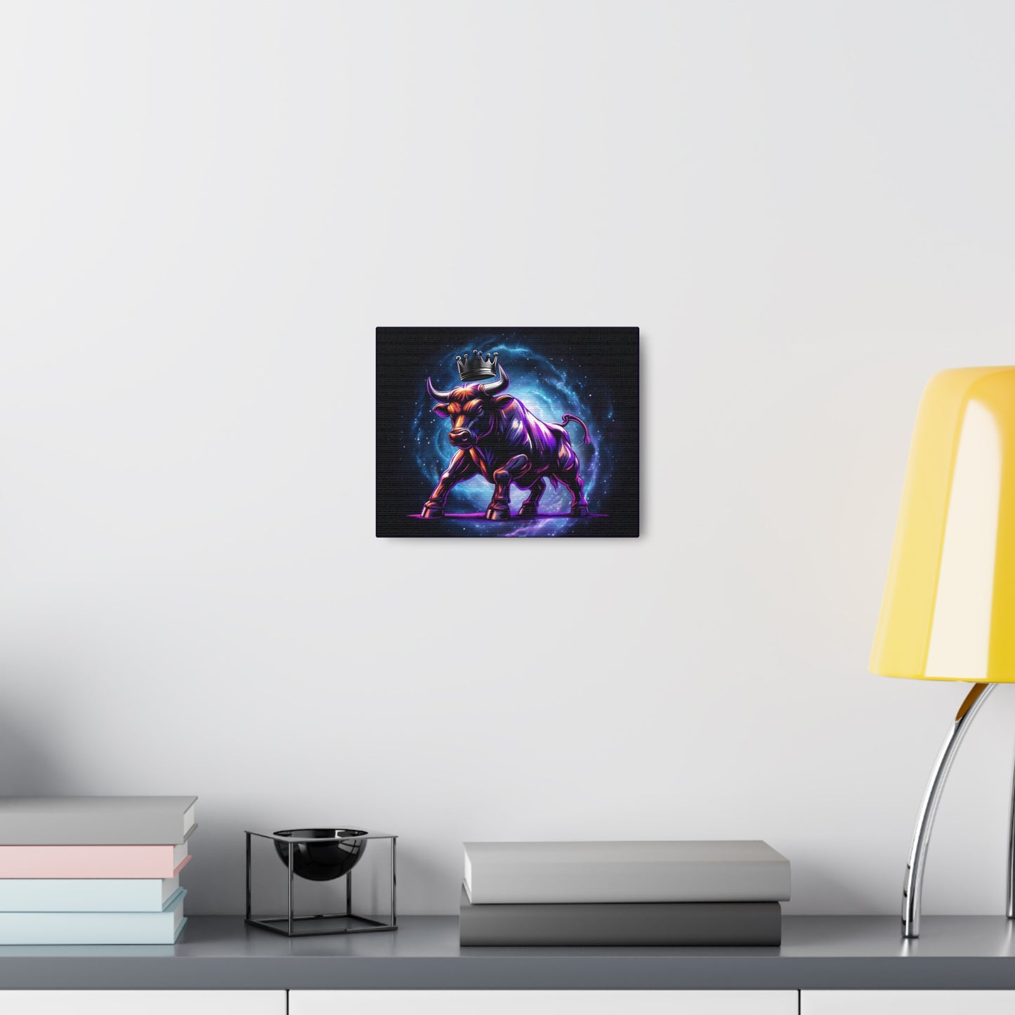 Majestic Bull Canvas Gallery Wrap - Regal Wall Art for Animal Lovers