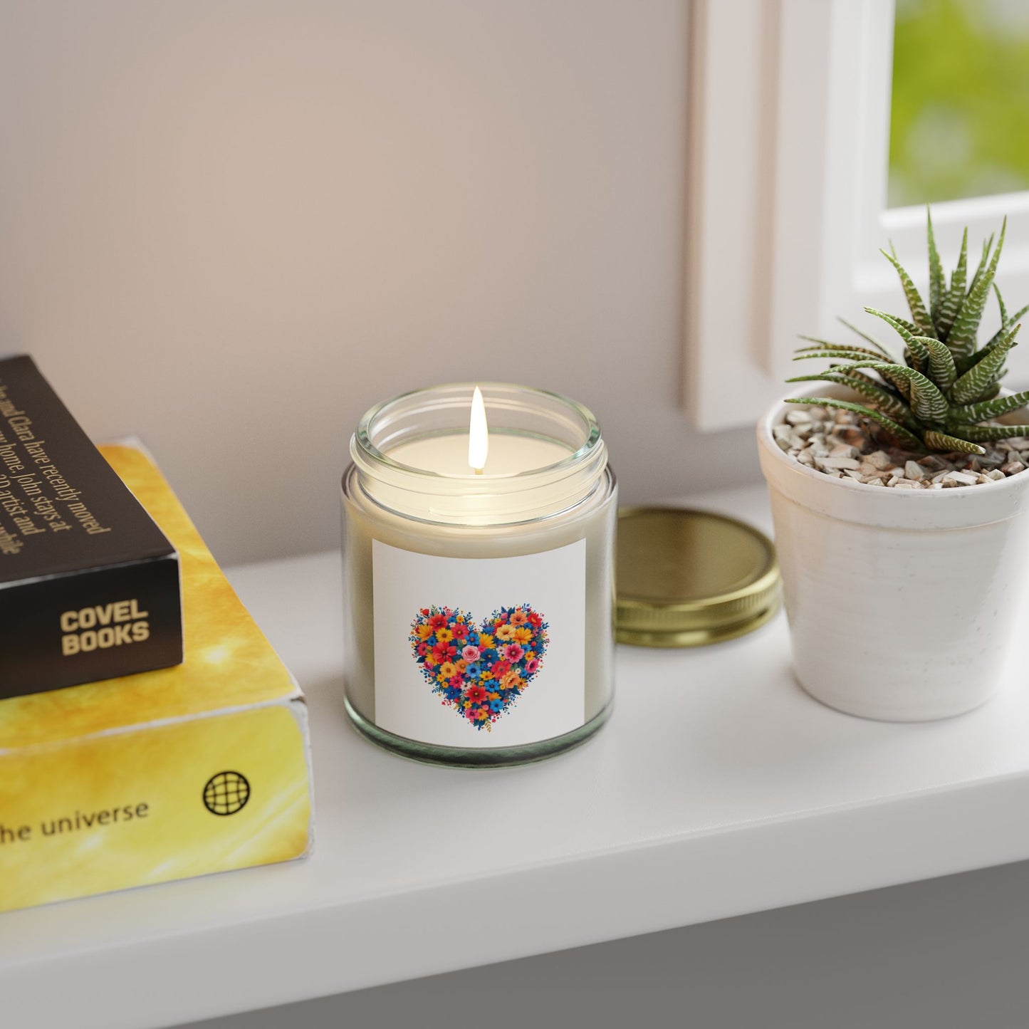 Floral Heart Scented Candles