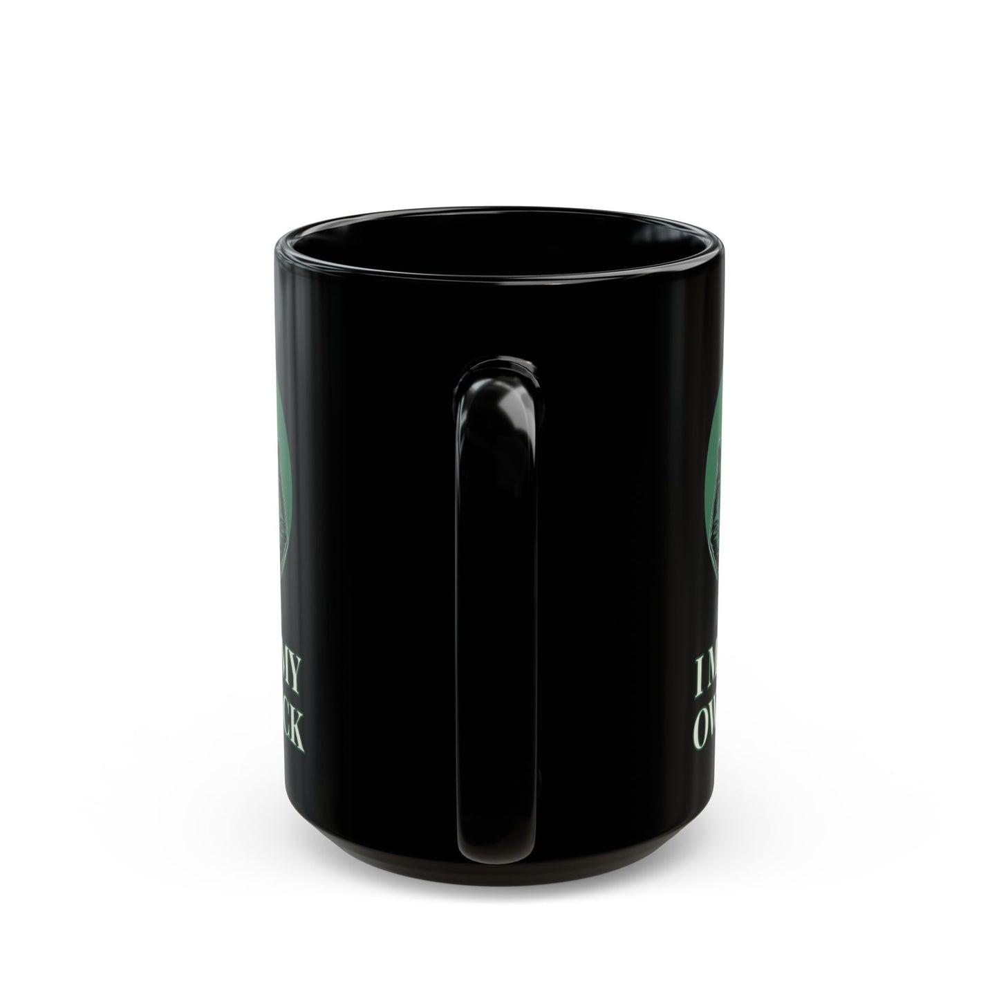 I Make My Own Luck -Male Black Mug (15oz)