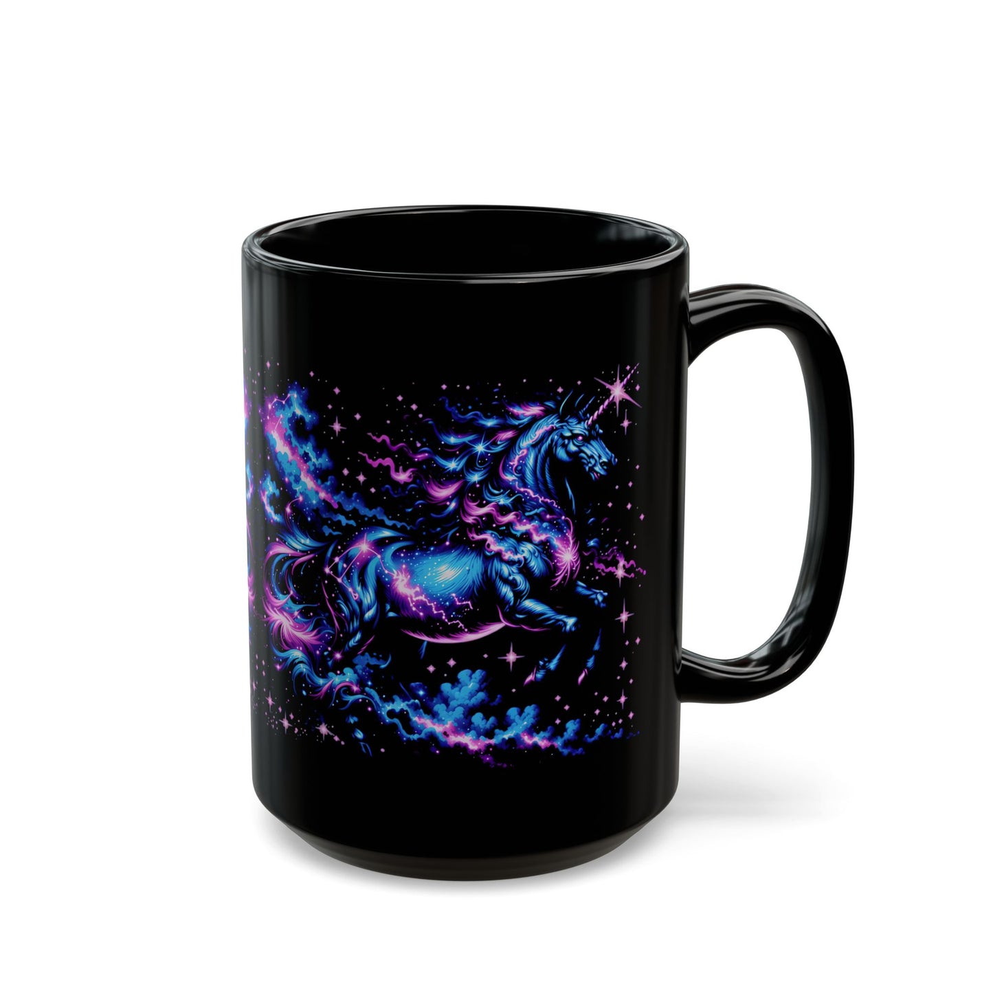 Cosmic Unicorn Black Mug (11oz, 15oz)