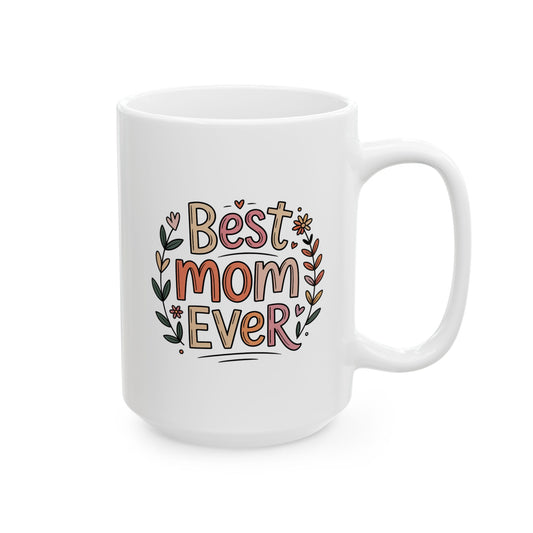 Sketch Style Ceramic Mug — 'Be Kind To Your Mind' Floral Mental Health Awareness Coffee Cup