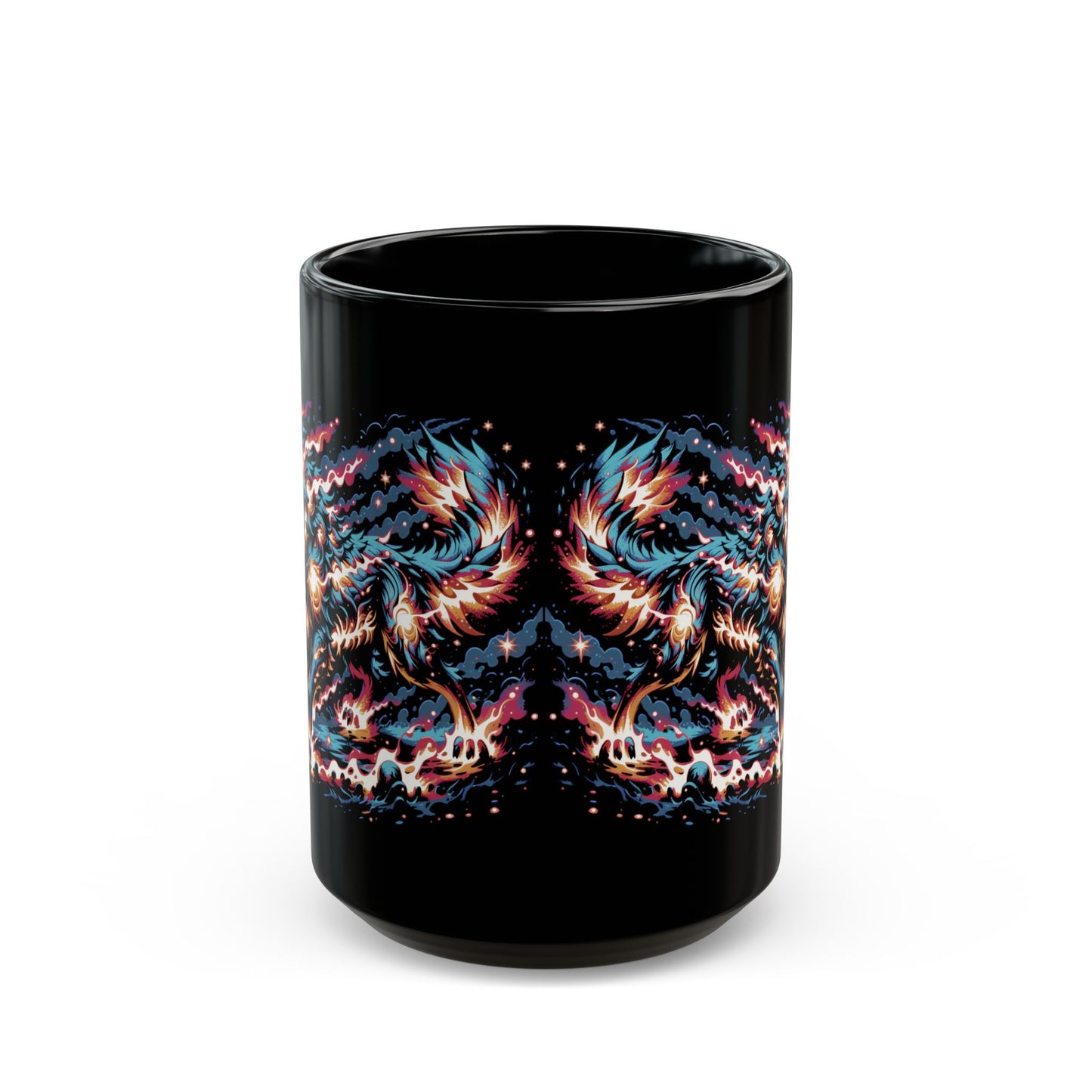 Solar Wolf Black Mug (11oz, 15oz)