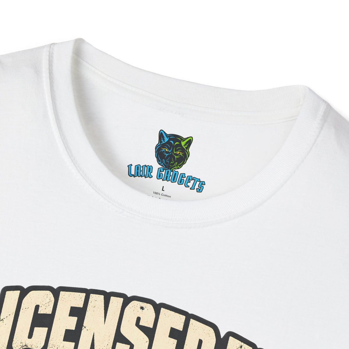 Licensed to Disappoint retro game cartridge graphic tee, alternate view