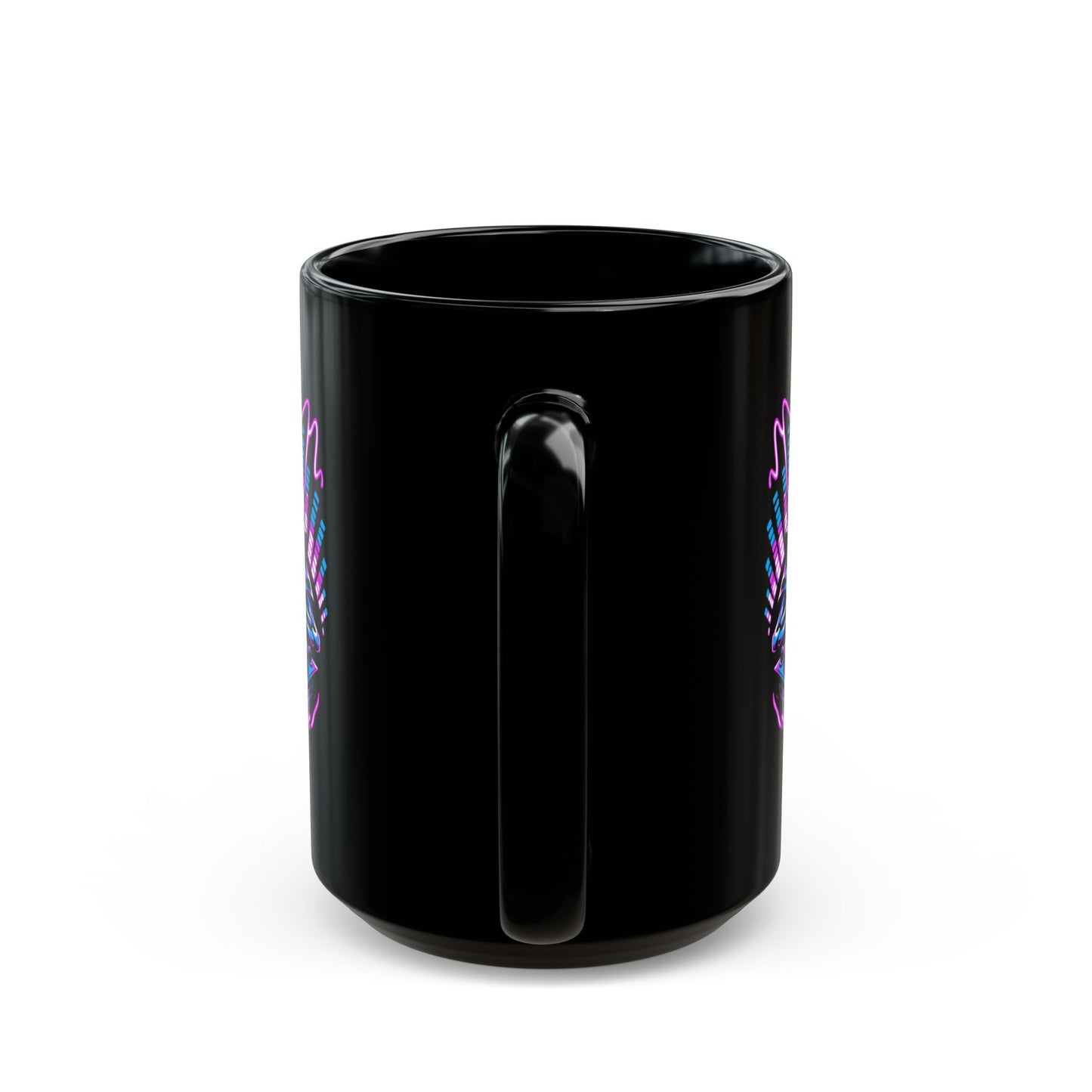 DJ Skeleton Black Mug (11oz, 15oz)