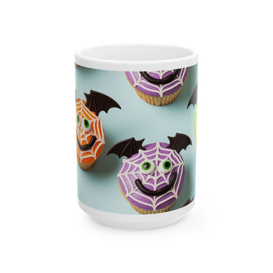 Halloween Bat Cup, Trick or Treat Mug, Spooky Coffee Mug, Haunted House Decor, Gift for Halloween Lovers