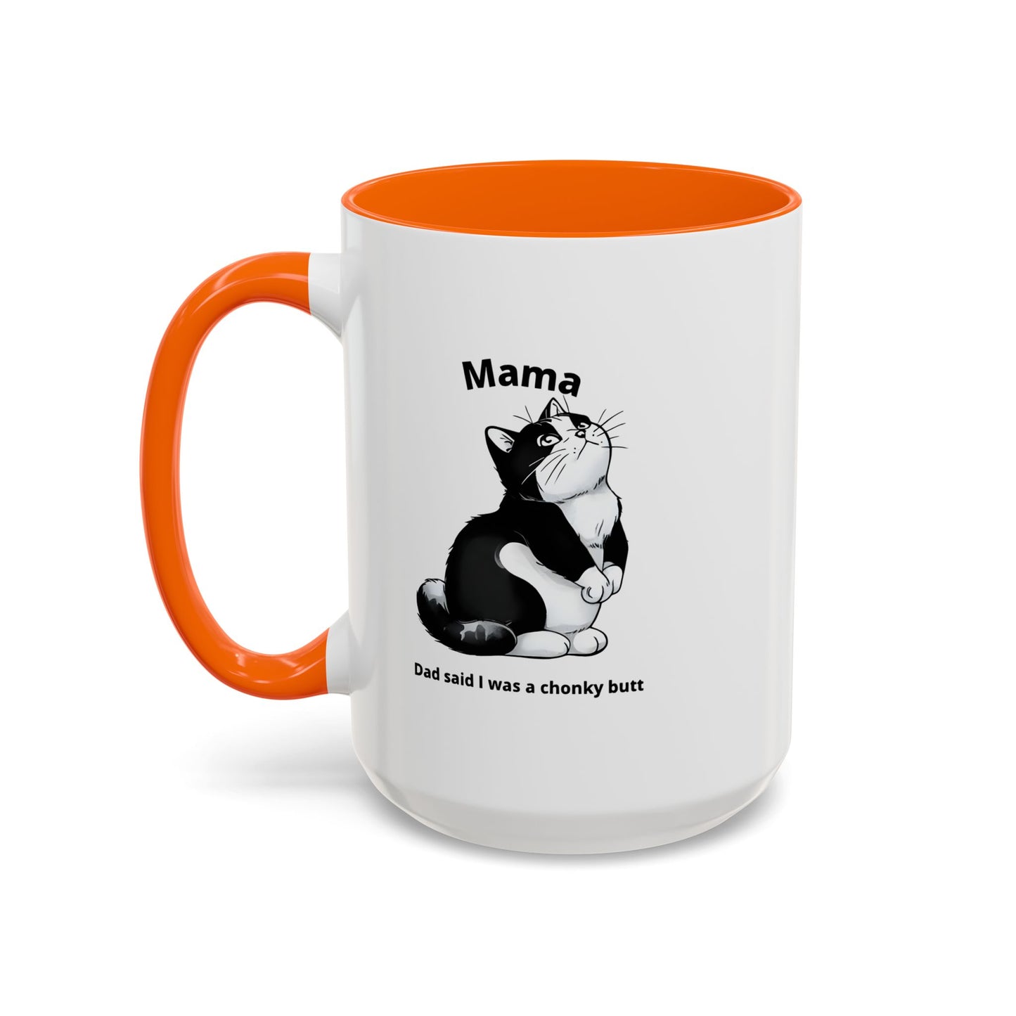 Charming Cat Coffee Mug - "Dad Said I Was a Chonky Butt" - Perfect Gift for Cat Lovers